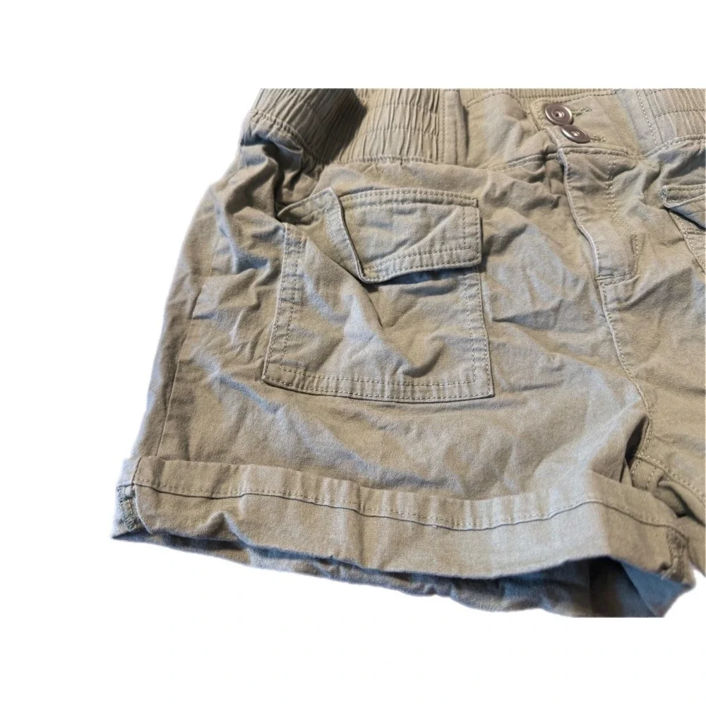 The Childrens Place‎ Cargo Shorts Girls 14 Olive Green Excellent Stretch Utility